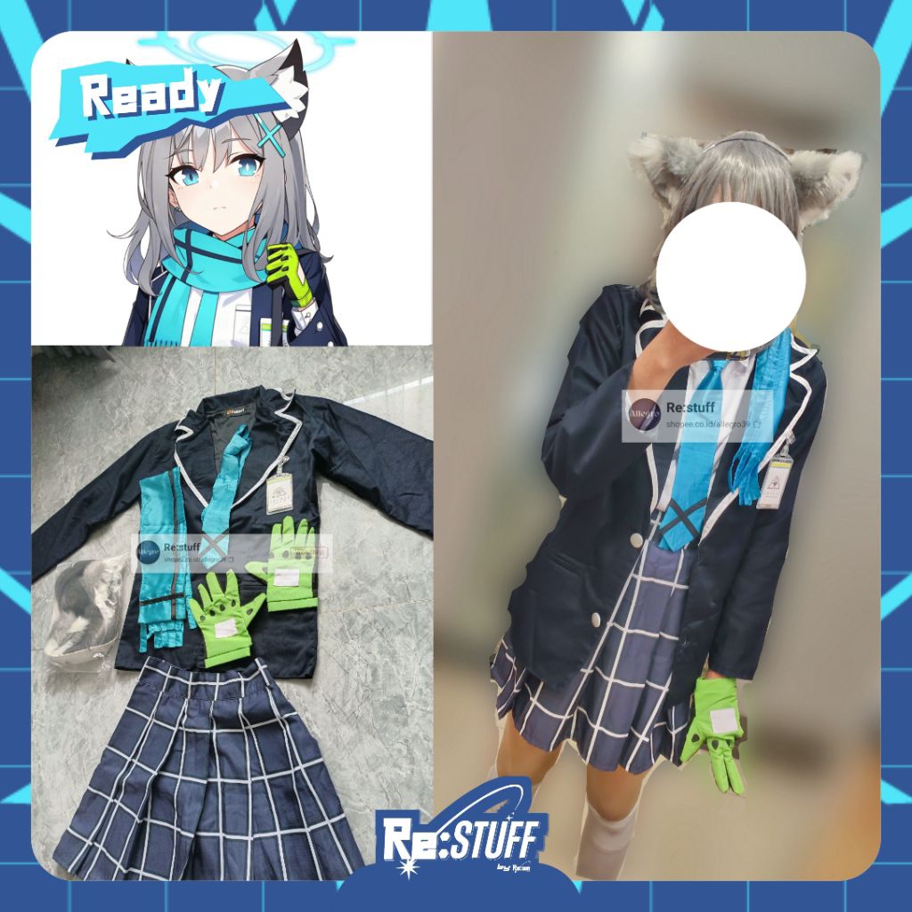 [REALPIC] [FULLSET] Cosplay Blue Archive - Shiroko (PRELOVED)
