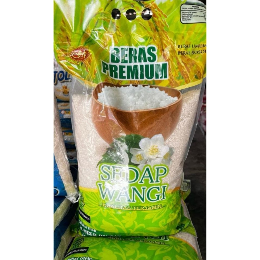 5 kg Beras premium Sedap Wangi 5Kg  – Beras Putih Pulen & Wangi – Kualitas Terjamin