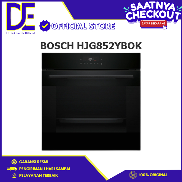 BOSCH HJG852YBOK Oven Tanam Built-In Oven Series 6 Stainless Steel 60 Cm