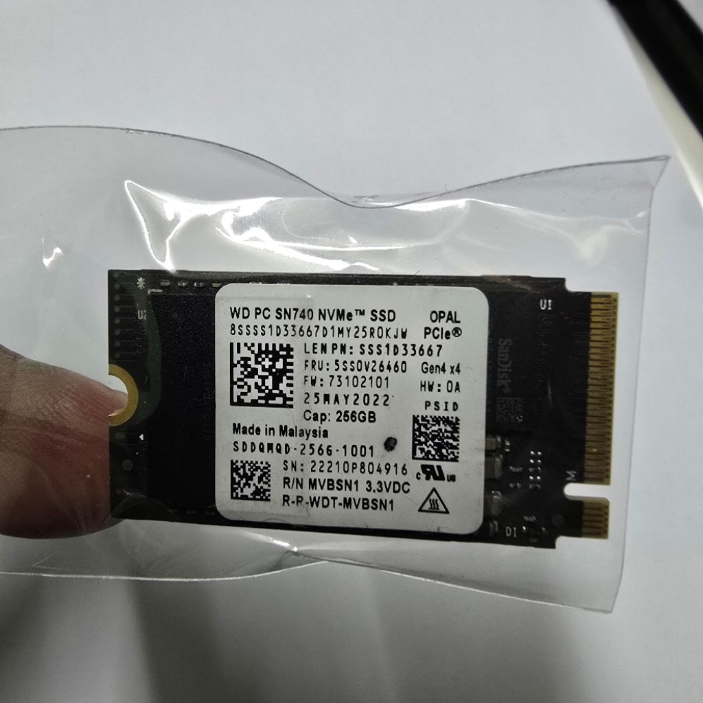 ssd nvme 256gb wd 2242 gen4 gen 4
