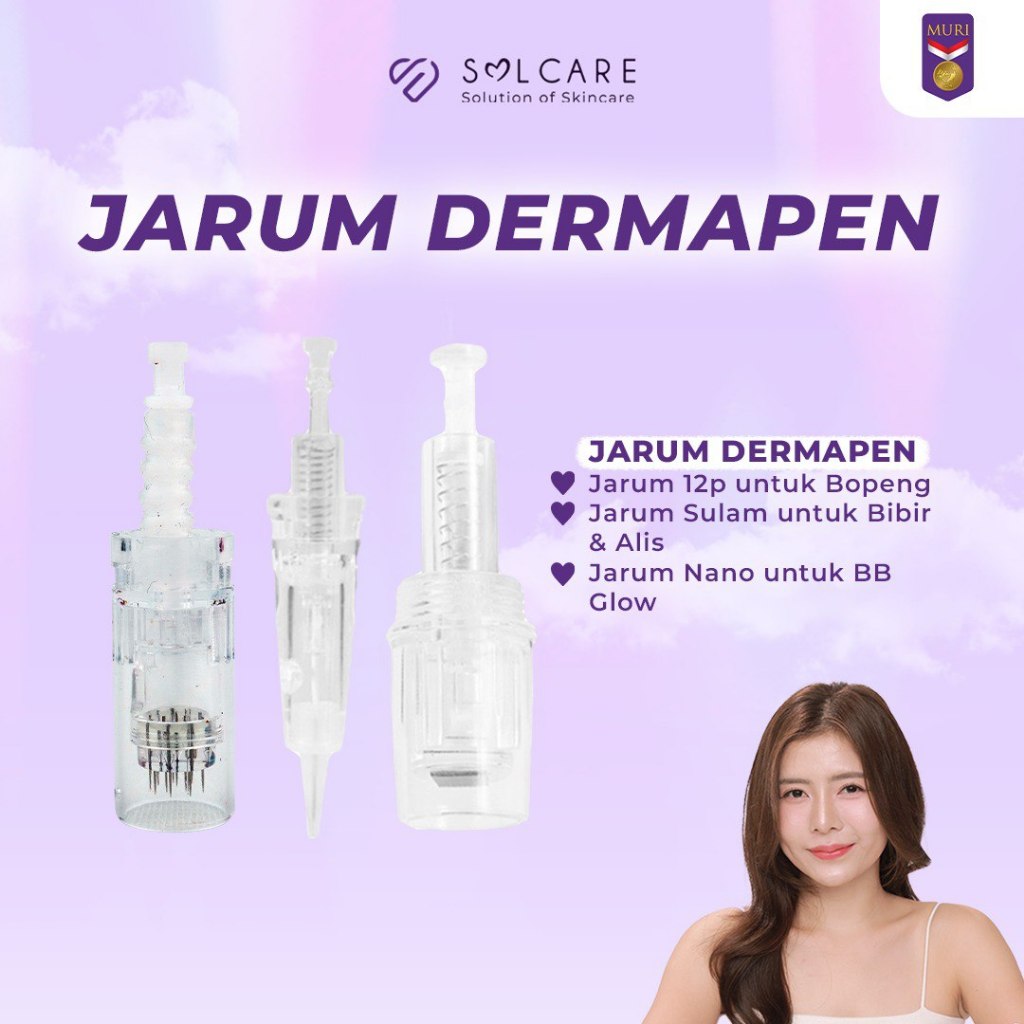 Solcare Jarum Dermapen - Jarum Sulam, Jarum Bopeng, Jarum BB glow