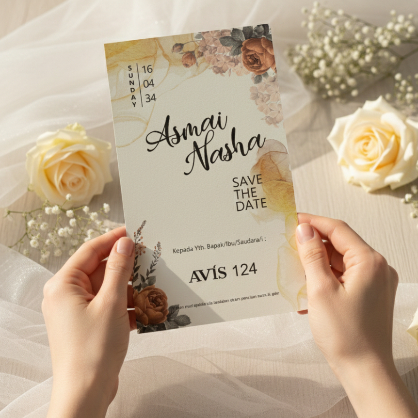 Undangan Pernikahan | Wedding Prepation Brief Card Tik  KLYN WEDDING