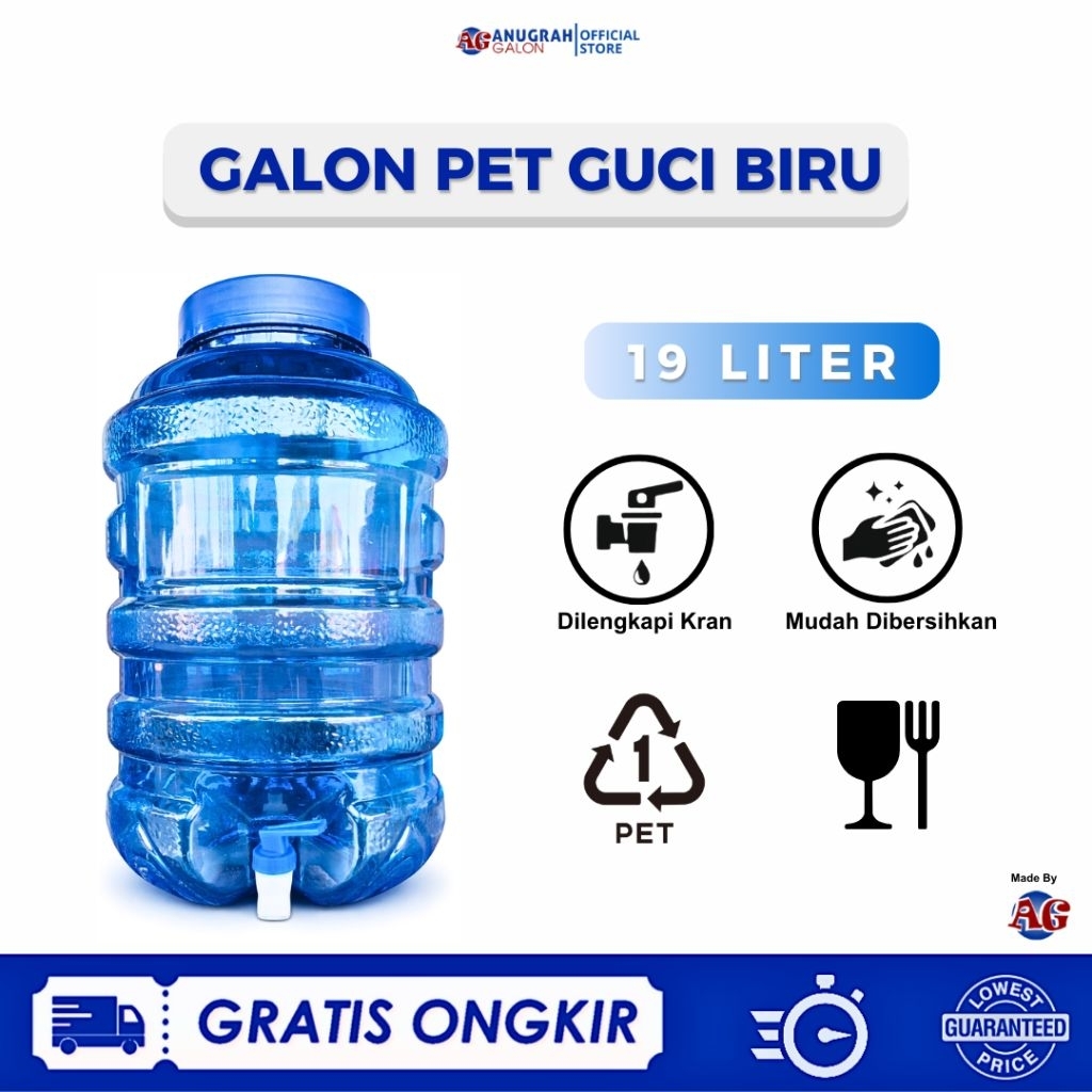 Galon Guci 19 Liter dengan Kran