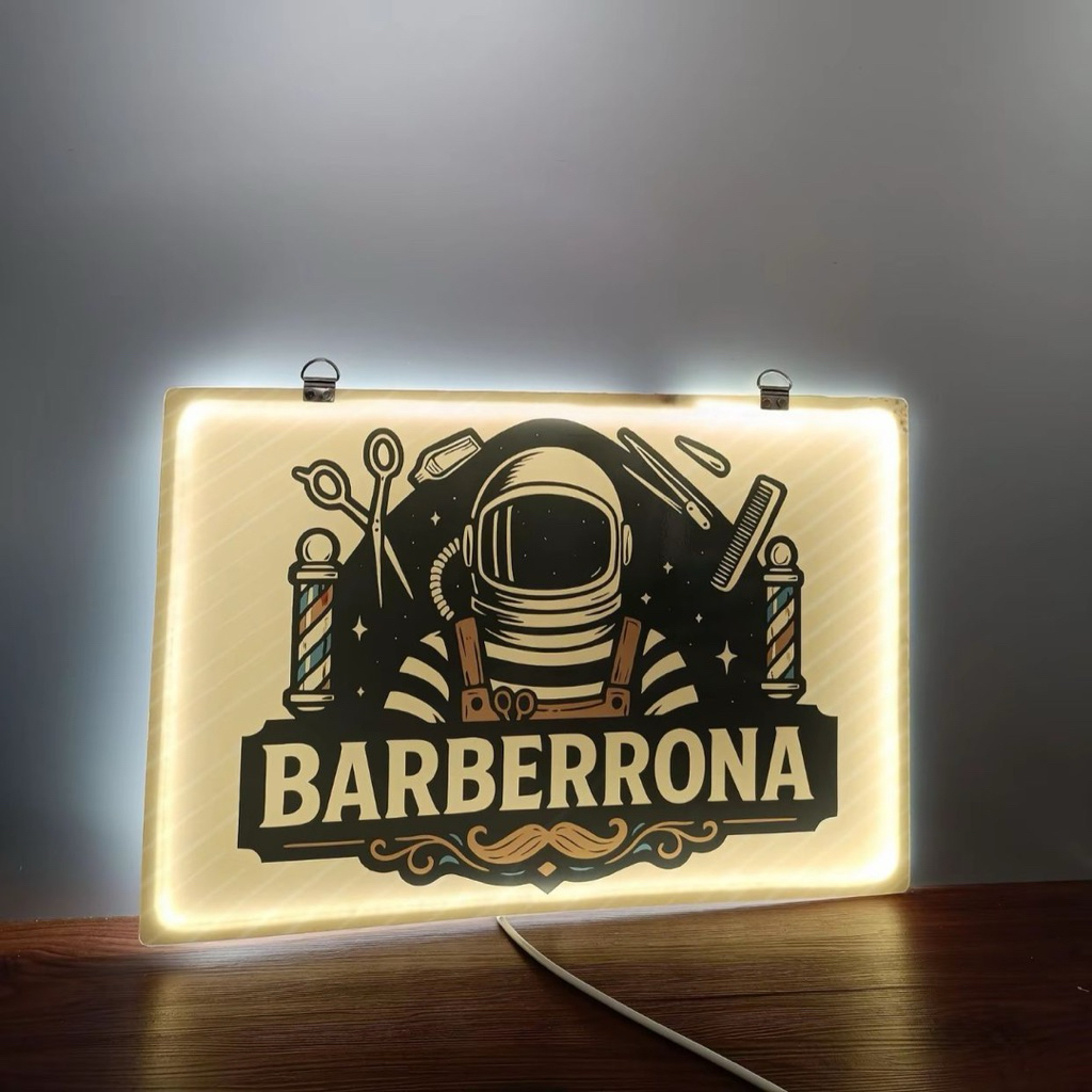 Neon Box LED Slim | Acrylic Lampu FREE DESIGN, Neon box custom logo