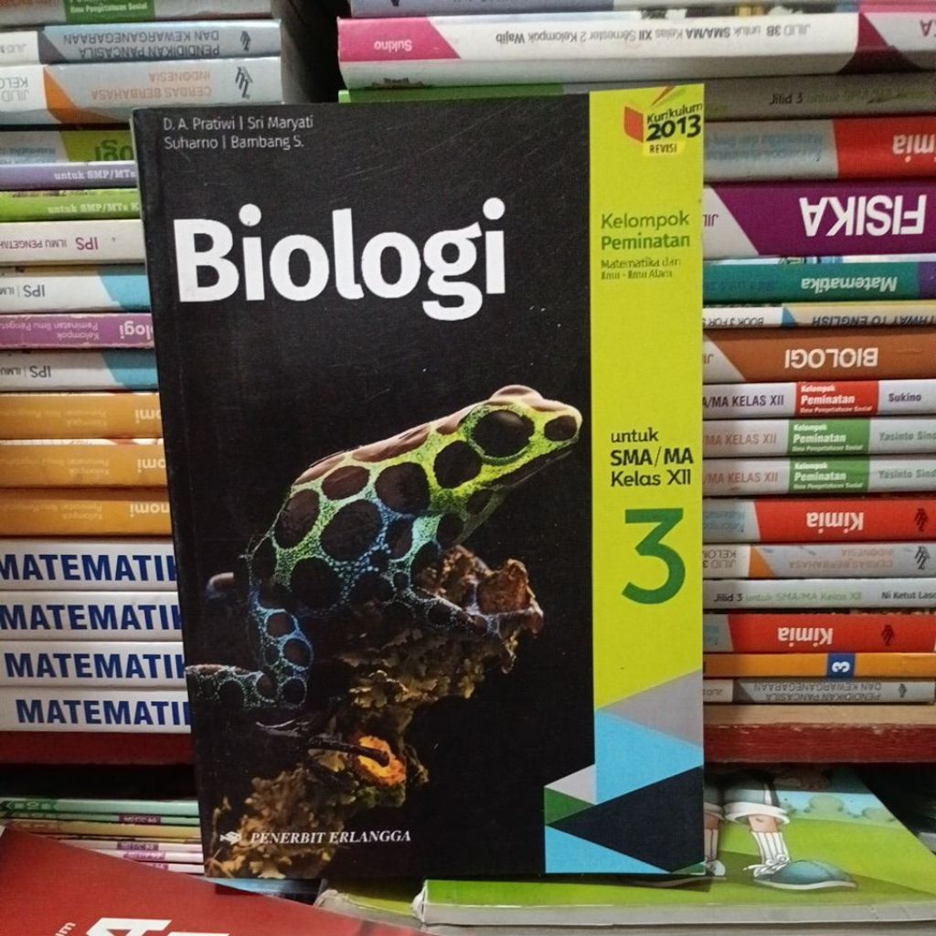 original bekas buku biologi untuk kelas 12 SMA