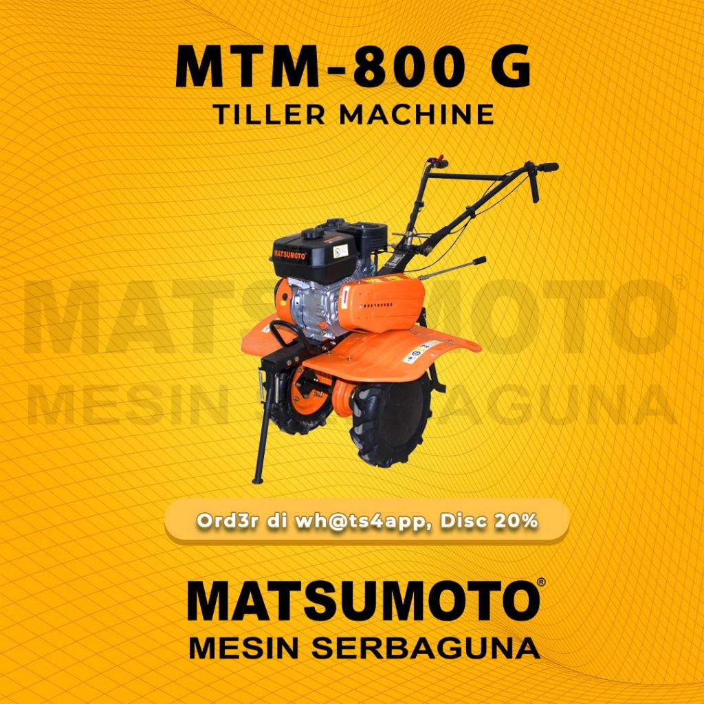 MATSUMOTO TRAKTOR MINI BAJAK TANAH KERING CULTIVATOR MTM-800G ( GARANSI RESMI )