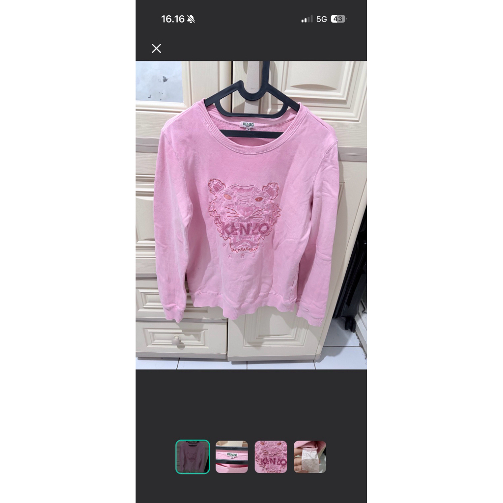Kenzo Sweater Pink Muda