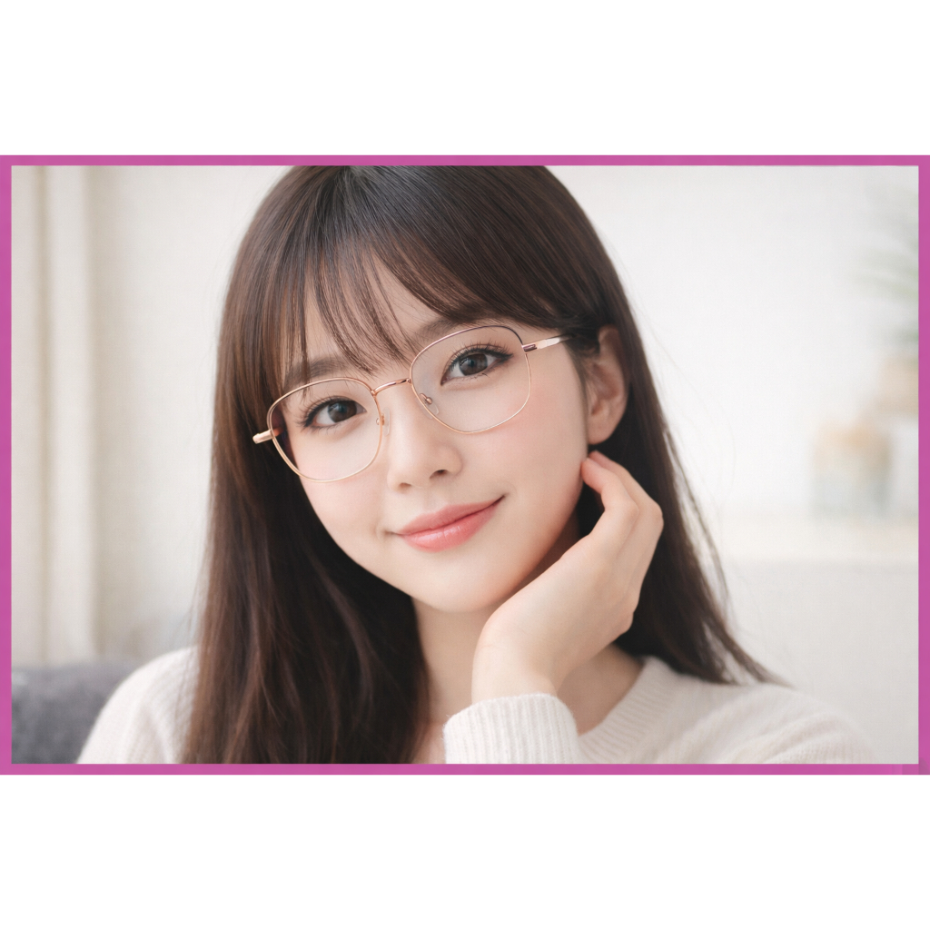 Optik Cahaya Truevue / Frame Bulat (Round) / Kacamata free lensa / anti uv / kacamata titanium trend