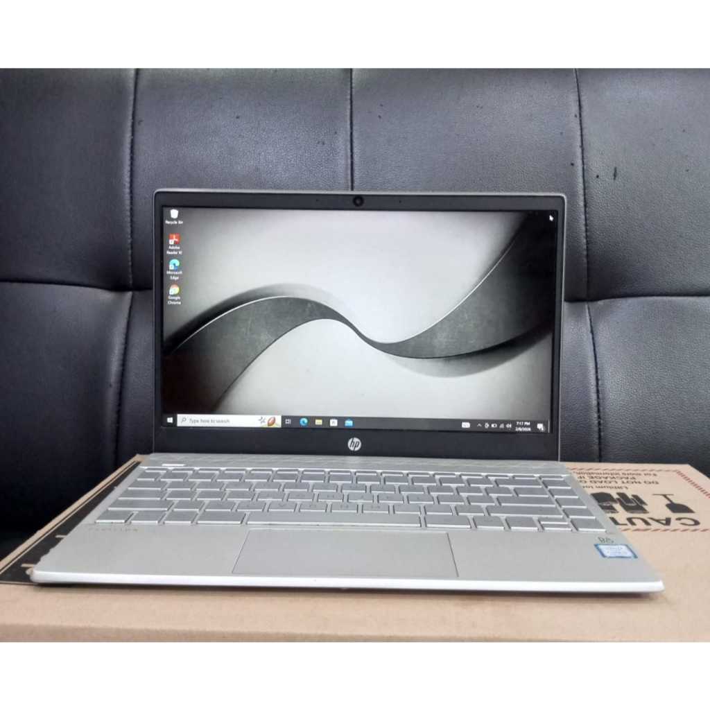 HP Pavilion 13 - an0031WM, Core i3-8145U, Ram 8/256GB, #Backlight, #IPS, Lengkap, Silver