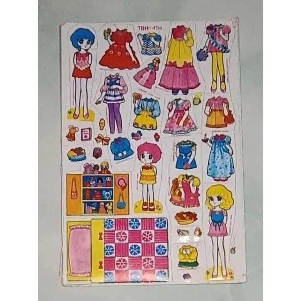 mainan jadul bp/bepe bepean/baju bajuan/bongkar pasang/paperdoll nostalgia