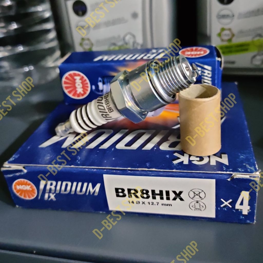 Busi racing NGK iridium BR8HIX vespa 2 tak drat pendek