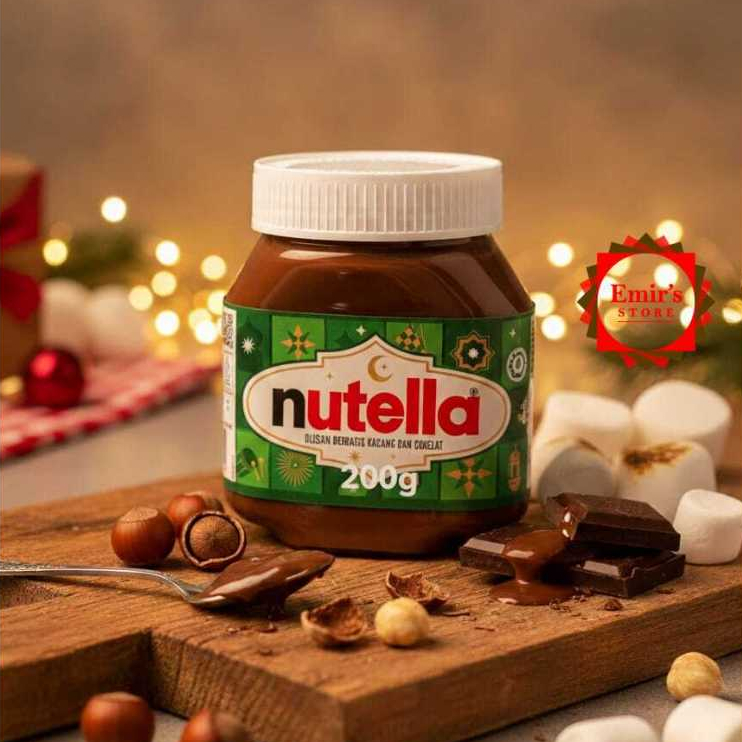 Nutella 200 Gr | Nutella Hazelnut Spread 200 Gr | Nutella Selai Coklat Hazelnut 200 Gr | Halal