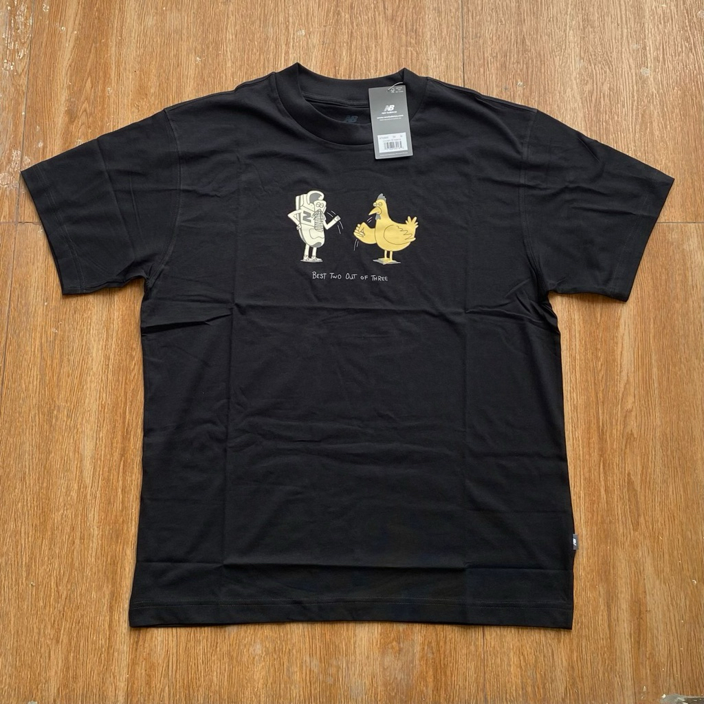 Kaos Tshirt Pria New Balance Chicken Or Newbie Black Original 1000% (RESMI STORE)