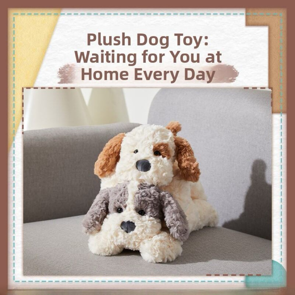 Miniso Gift Lying Puppy Dog / boneka mainan anak anjing