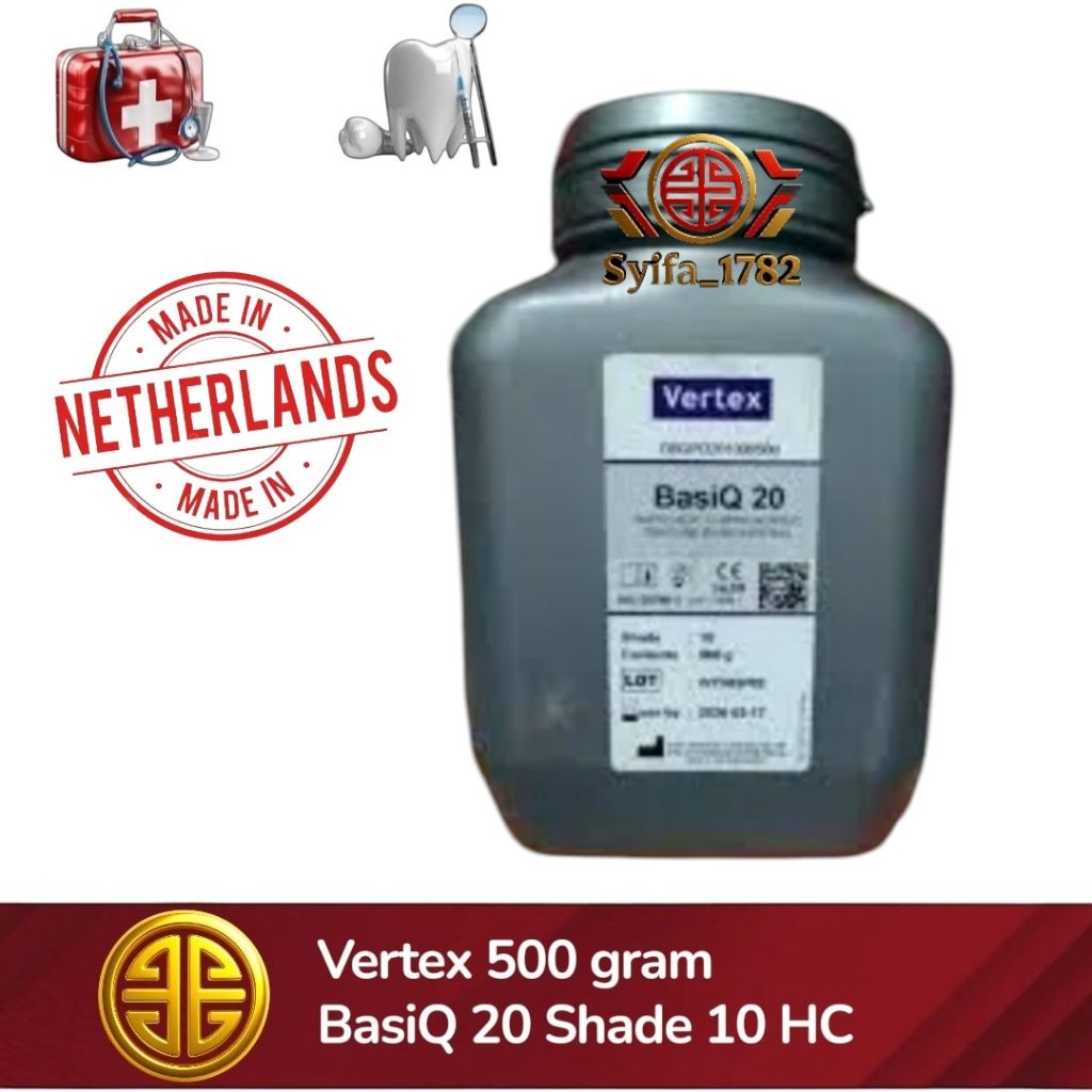 Vertex BasiQ 20 Shade 10 HC 500 gram dental orthodontic