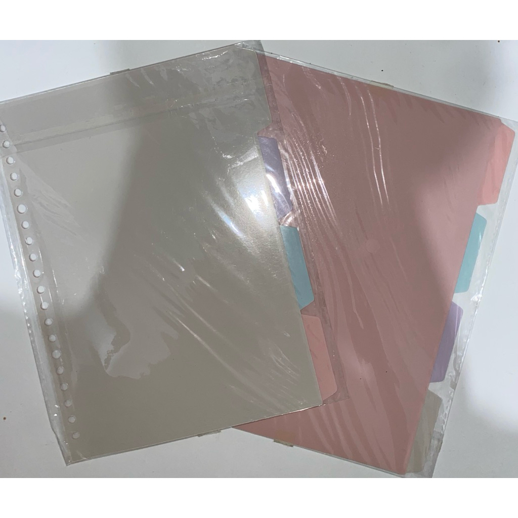 Pembatas Binder Loose Leaf A5 20 Ring Isi 5 Kertas Warna - Preloved Murah - Kondisi Bagus