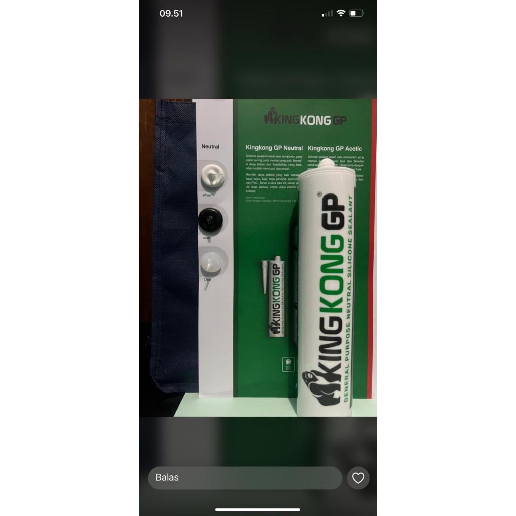 Sealant botol netral hitam