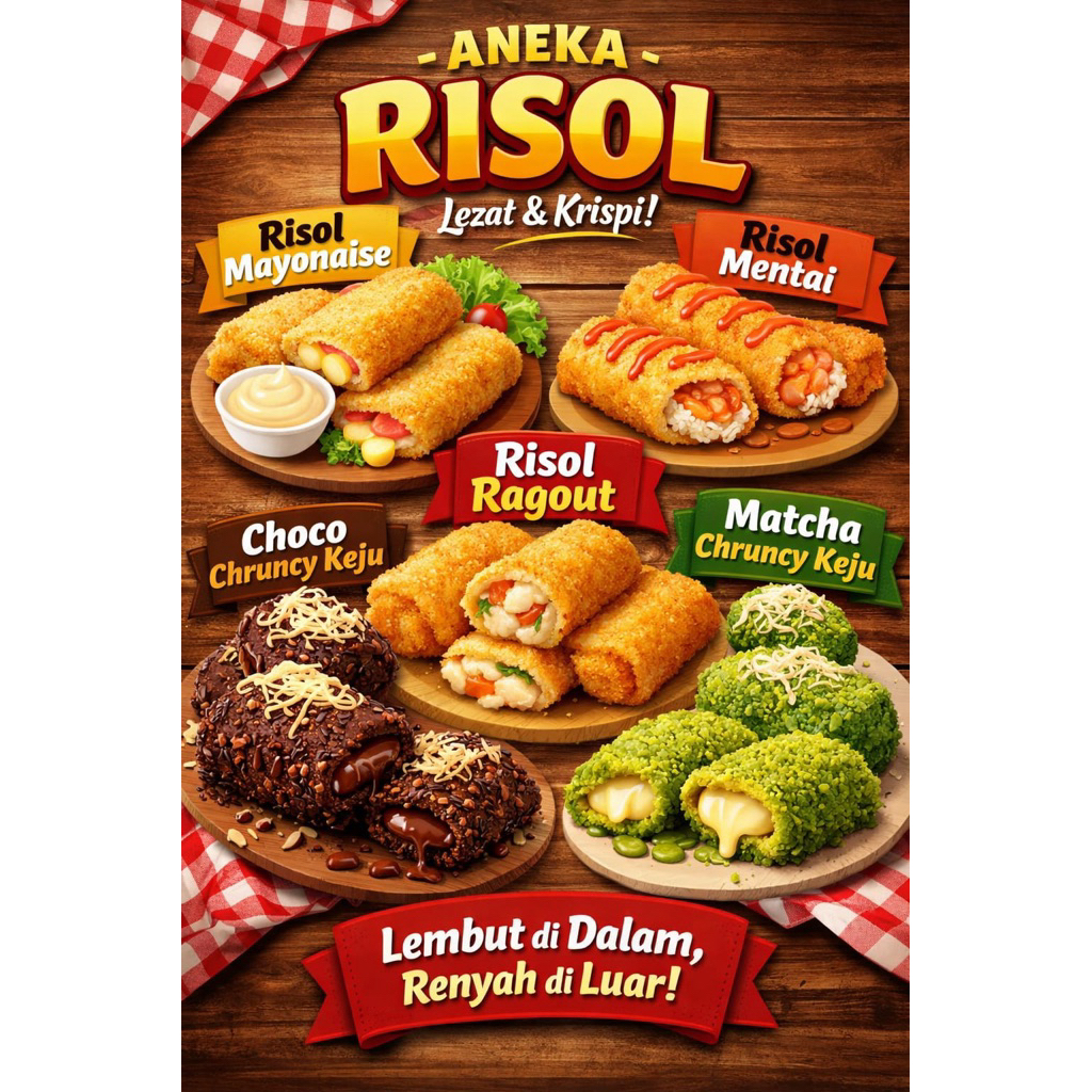 Risol matcha risol coklat risol rogout dll