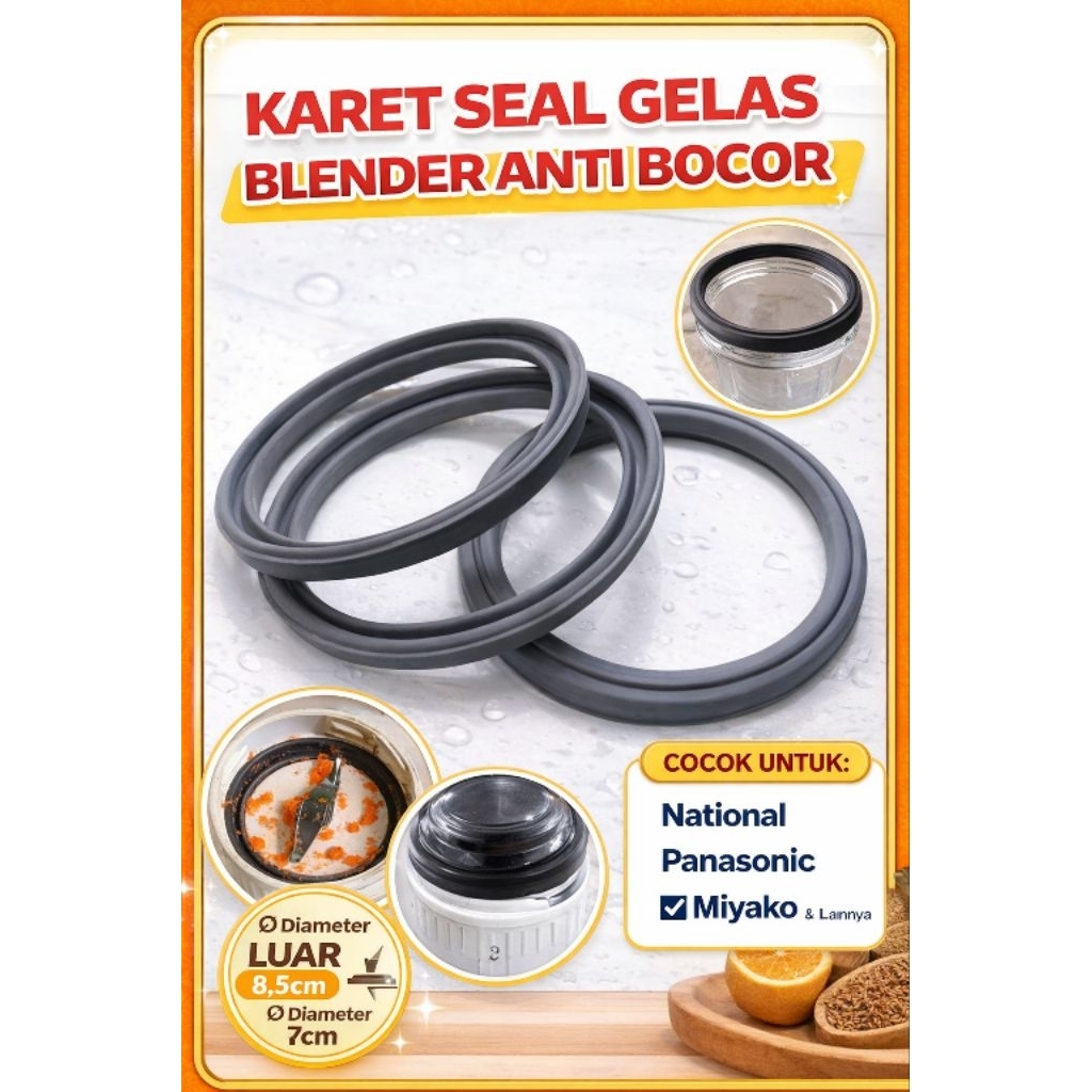Karet Seal Gelas Blender Anti Bocor Universal | Karet Ring Blender Bumbu Pengganti
