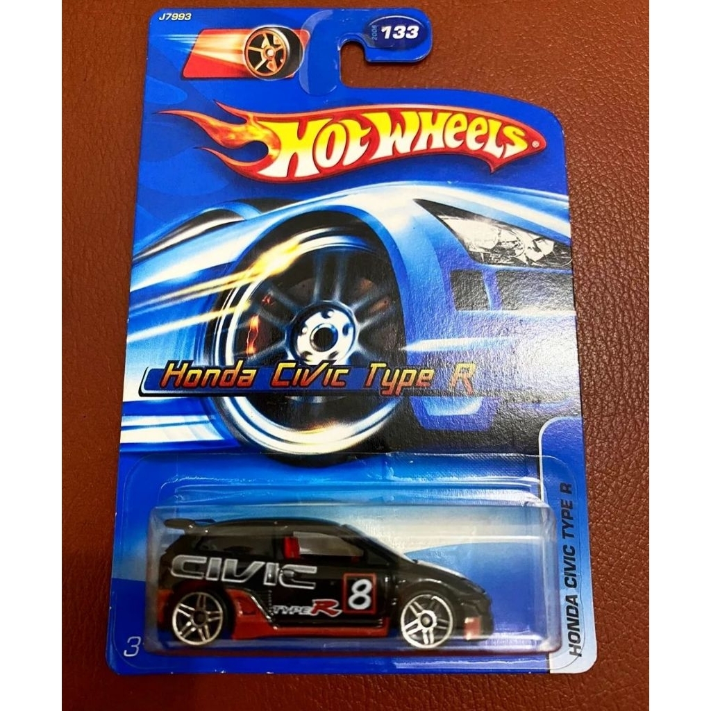 hotwheels civic type R ep3 blue card old