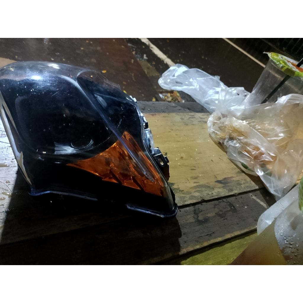 Reflektor,Beat,karbu,custom,hitam,Oren,reflektor,depan,beat