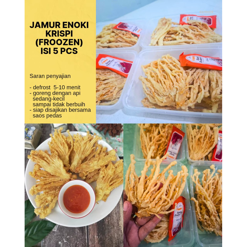JAMUR ENOKI CRISPY FROZEN FREE CAOS FINNA