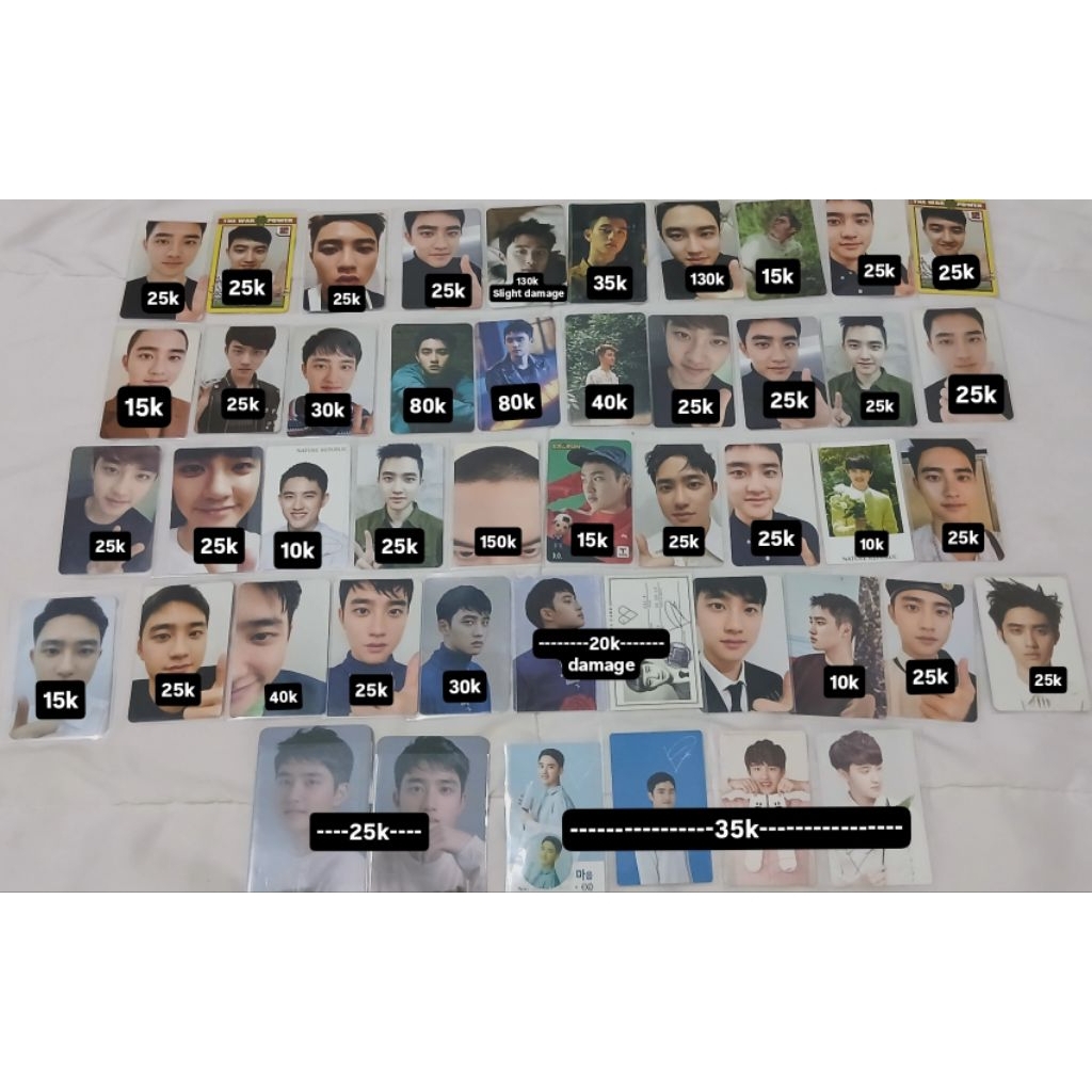 PHOTOCARD EXO TBZ JIDAT KYUNGSOO kyungsoo chen xiumin sehun chanyeol lay kai suho baekhyun