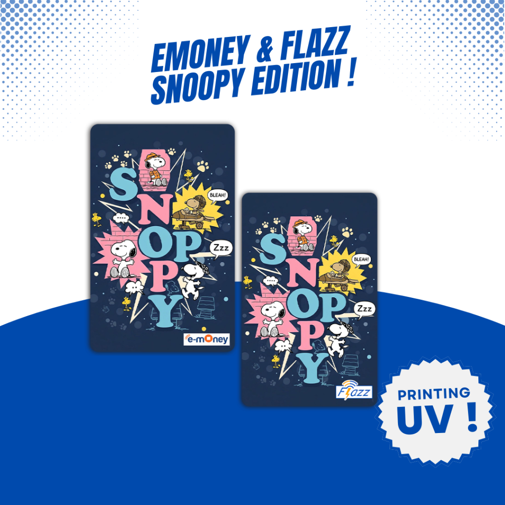 Emoney / Flazz Gen 2 Custom Edisi Snoopy - Kartu Etoll Mandiri BCA