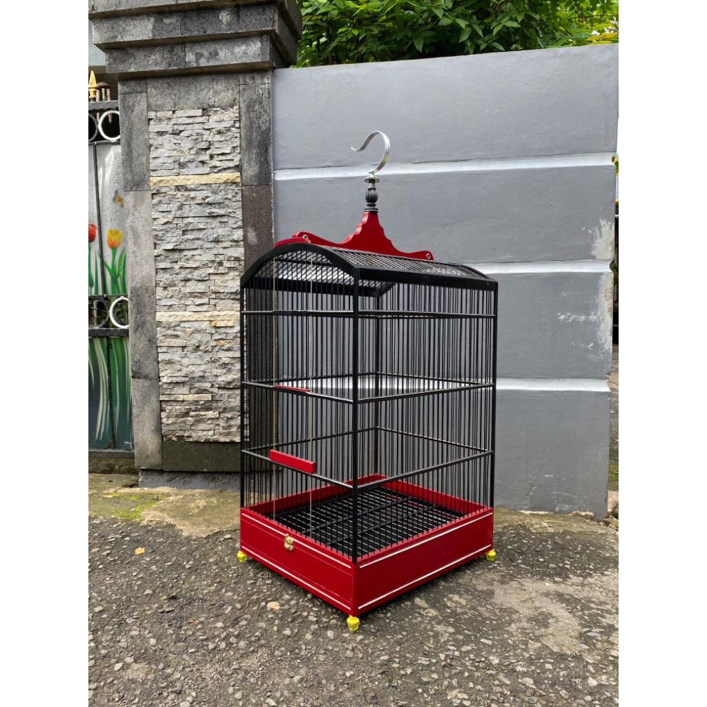 KANDANG KOTAK WARNA LIST REPLIKA SANGKAR KANDANG BURUNG INSTAN KURIR
