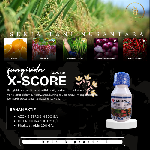 Fungisida X-Score Plus 425SC 3 Gratis 1 Promo