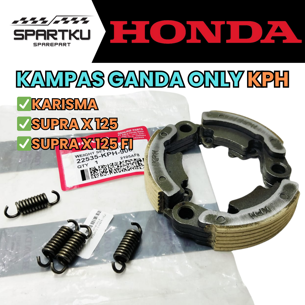[KPH] KAMPAS GANDA / KOPLING GANDA ONLY (KAMPAS + PER) SAJA ORI ASLI HONDA KARISMA / SUPRA X 125 / 1