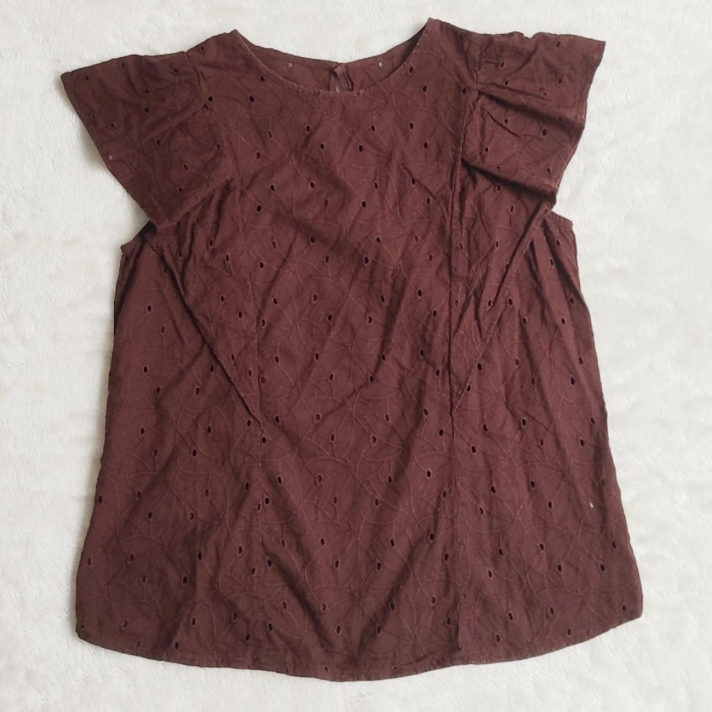 GU Uniqlo blouse atasan katun