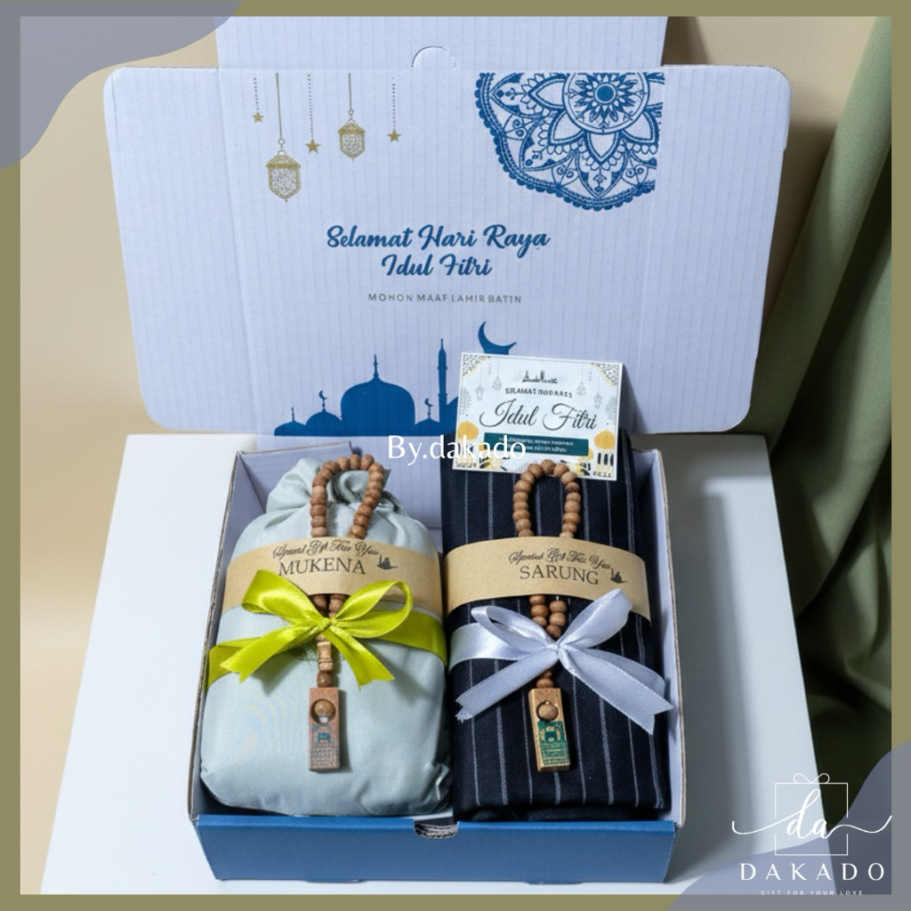 HAMPERS SARUNG MUKENA TASBIH HADIAH WEDDING ENGAGEMENT ANNIVERSARY / HAMPERS WEDDING COUPLE SARUNG M