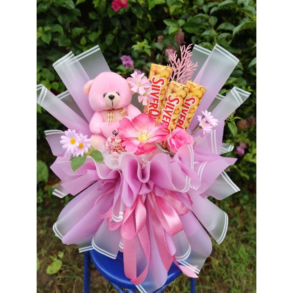 BUKET BUNGA, COKLAT, BONEKA