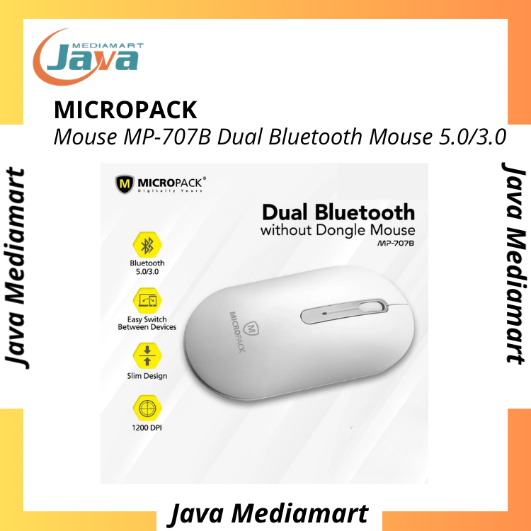 Micropack Mouse Dual Bluetooth 5.0 & 3.0 Inspire 2 - MP-707B INSPIRE2 WHITE