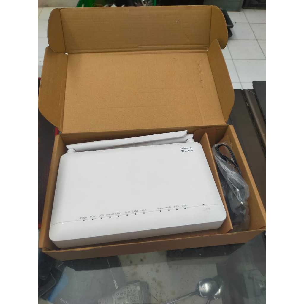 Router ZTE F607L Like NEW Port Biru FULLSET