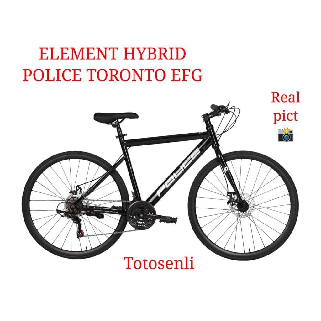 sepeda element hybrid police toronto EFG sepeda police toronto 3x7 sp