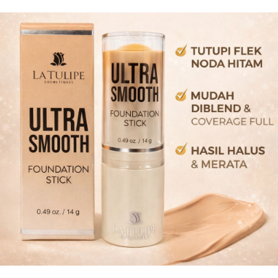 La Tulipe Ultra Smooth Foundation Stick 14g / Stik Foundation La Tulipe