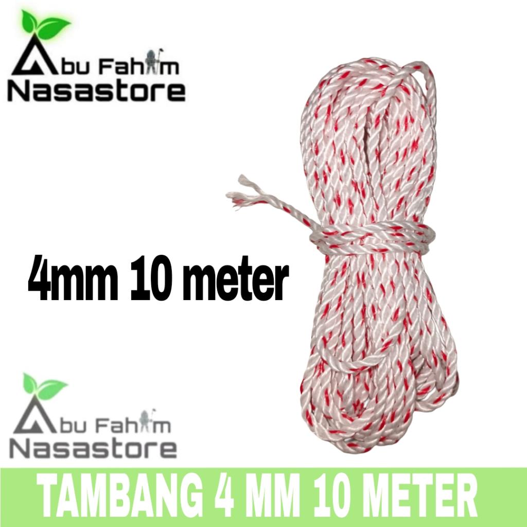 TALI TAMBANG 4 MM 10 METER / TALI NYLON