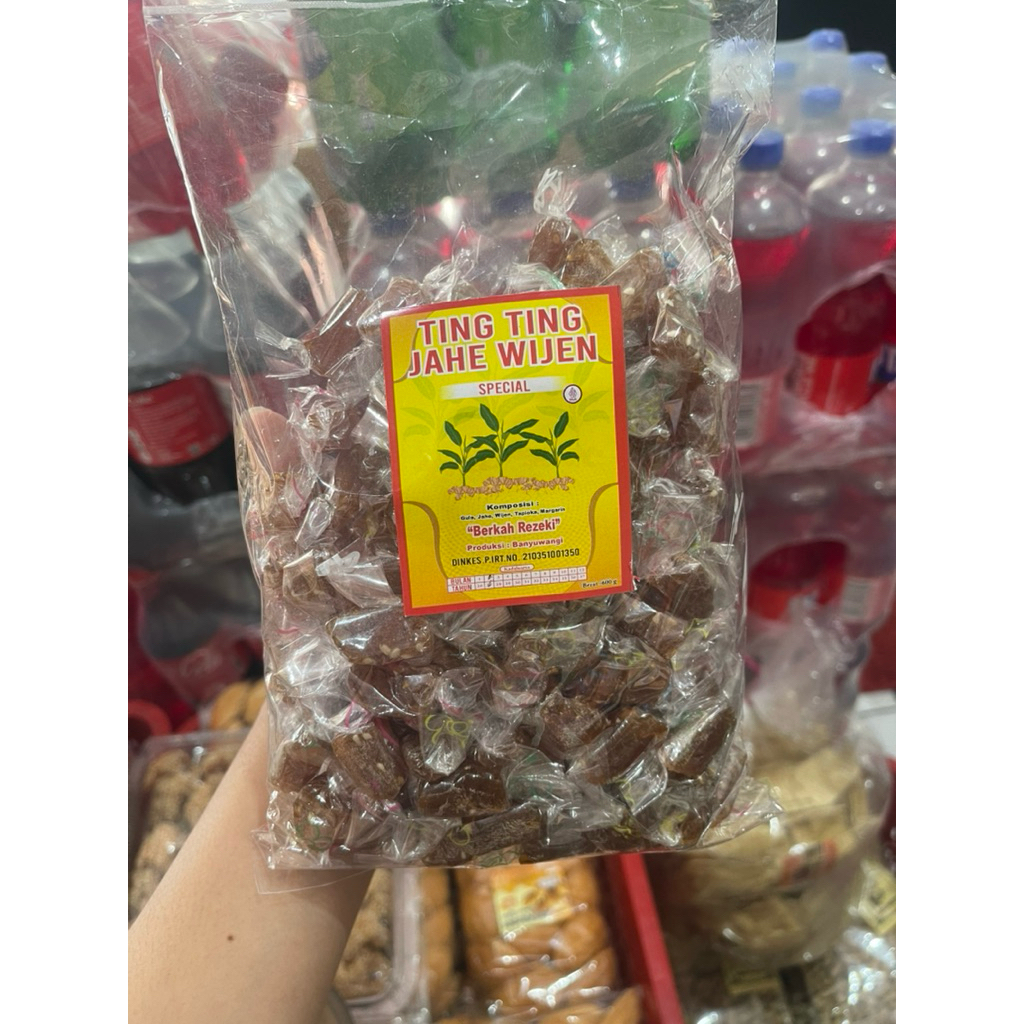 Ting Ting Jahe Wijen 600gr/Permen Jahe Wijen