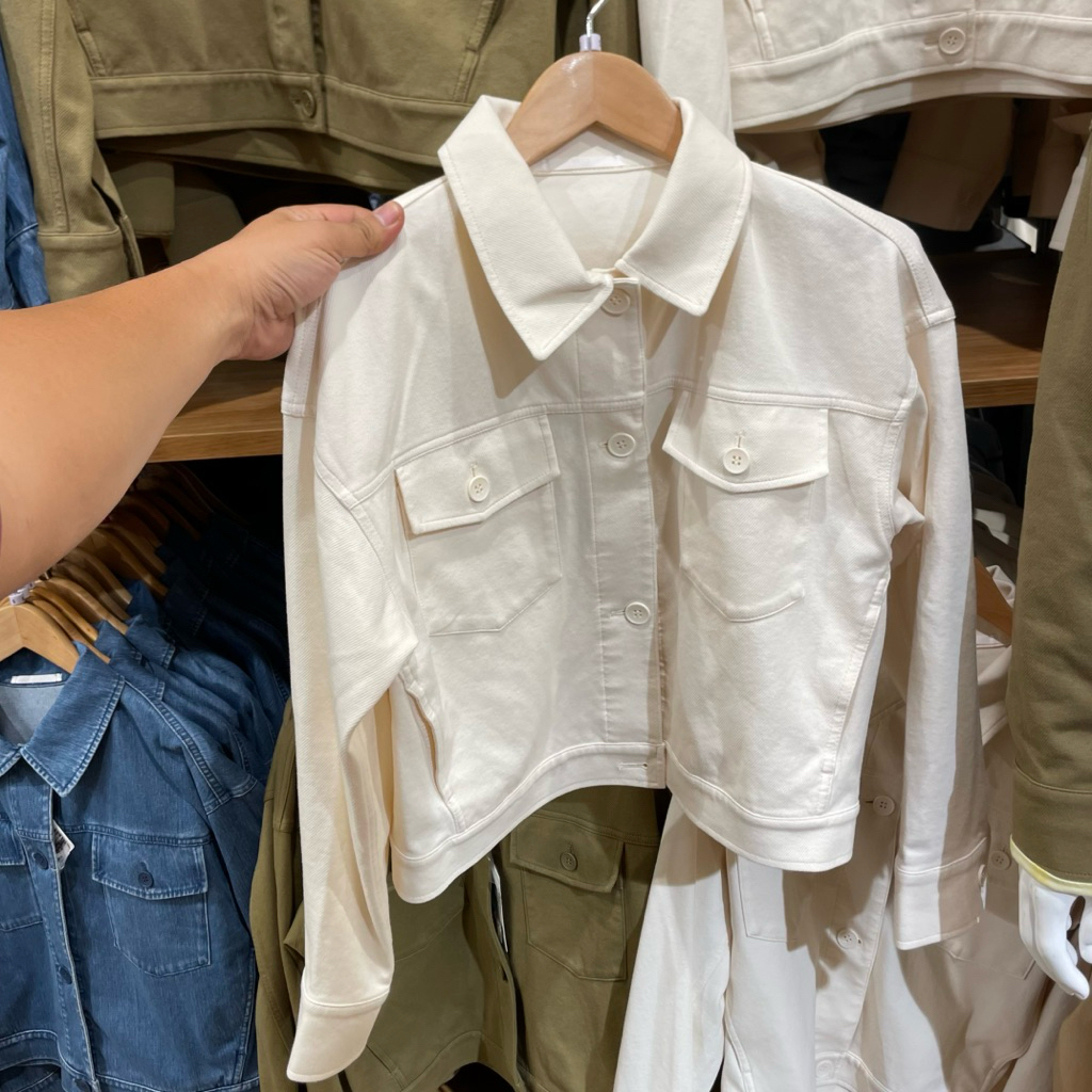 Jacket Uniqlo Woman RILEKS JERSEY off white