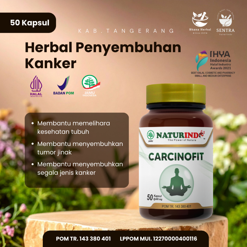 [100% ORIGINAL] NATURINDO Carcinofit Jamu Herbal Kanker Tumor Naturindo