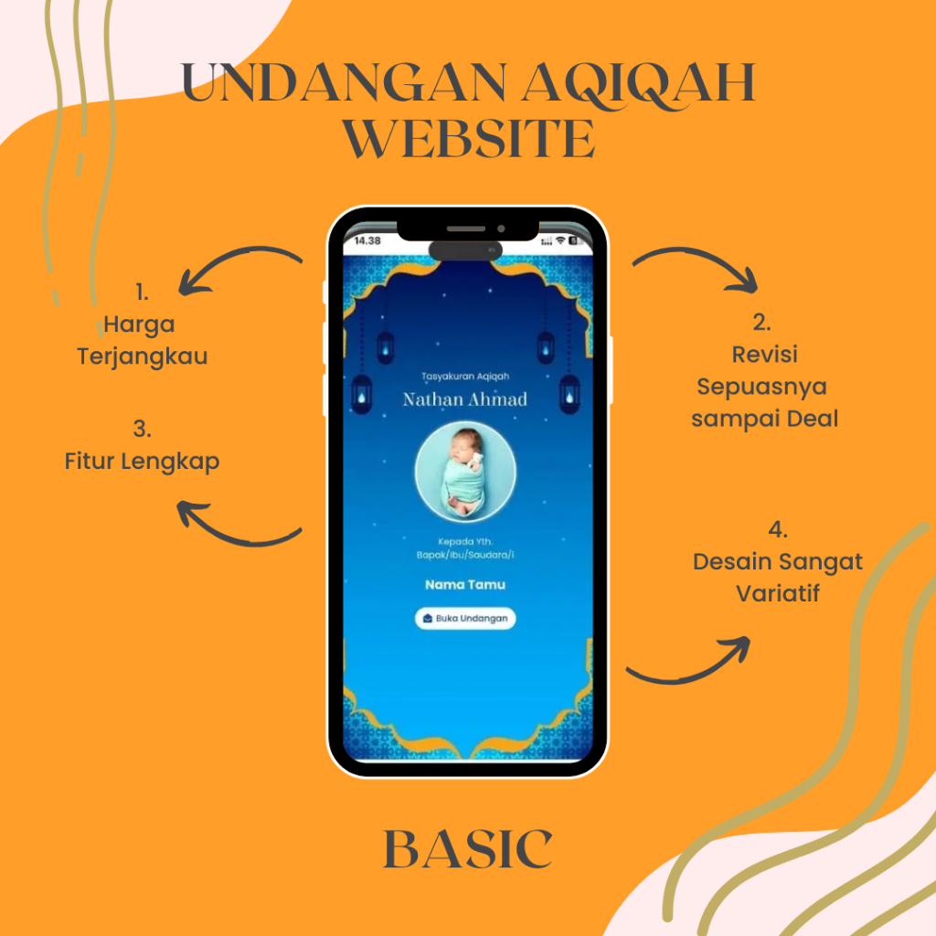 Undangan Digital Tema Aqiqah | Website Undangan Online