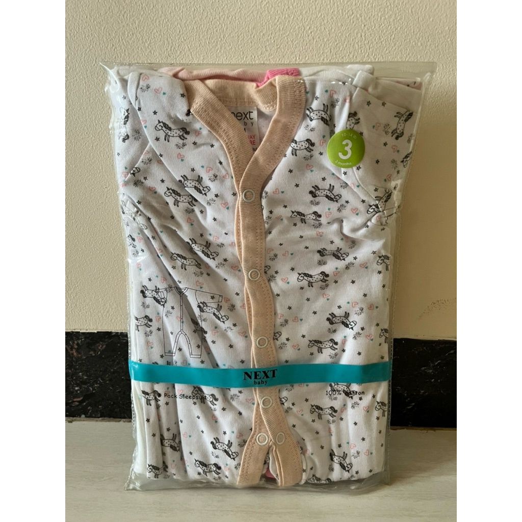 Next Baby Sleepsuit 3M (new) / piyama bayi / sleepsuit bayi