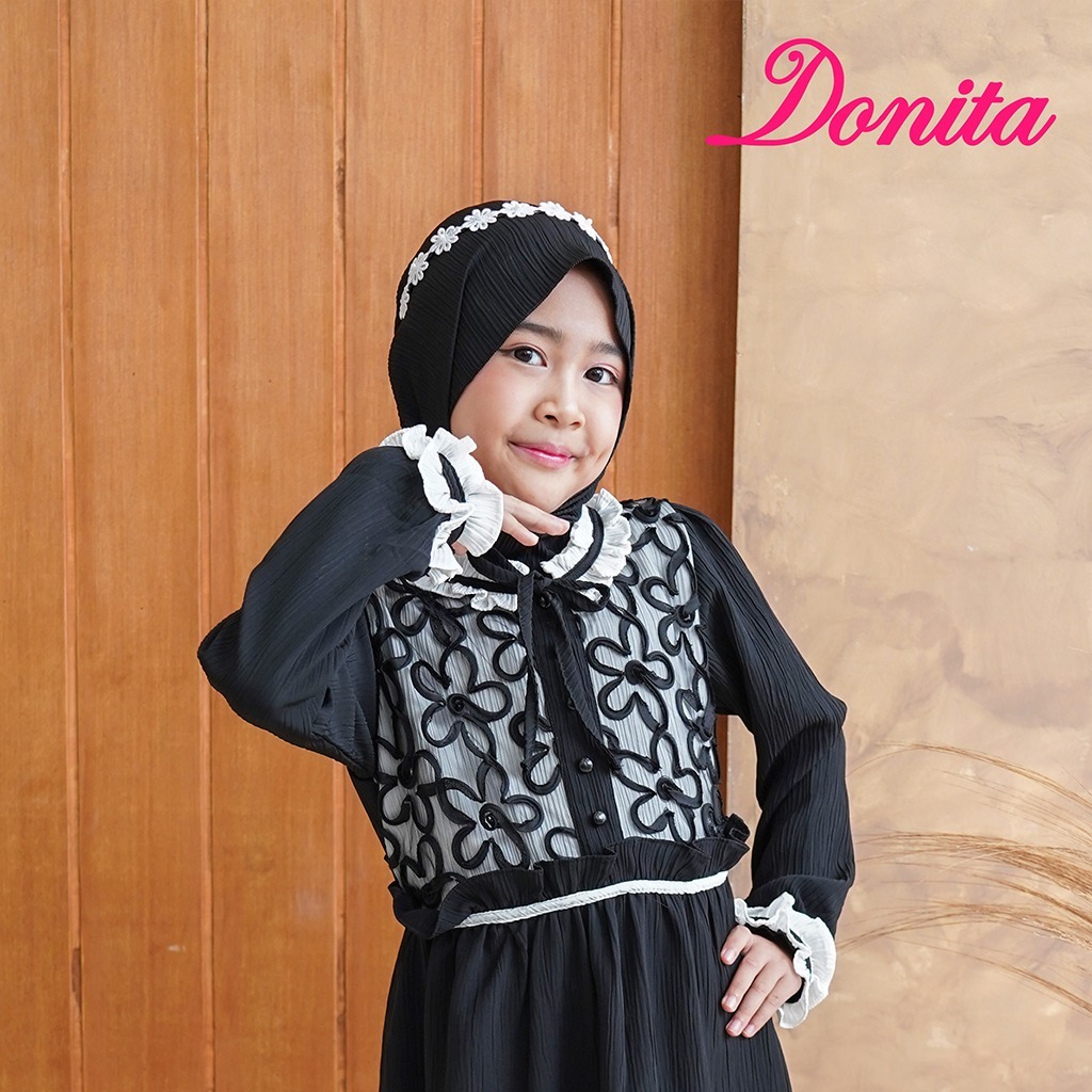 BAJU MUSLIM ANAK PEREMPUAN BRAND DONITA  13MP-273