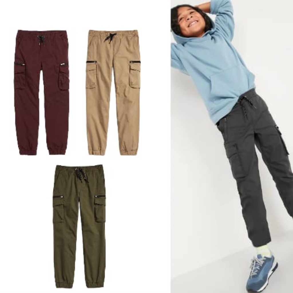 Celana Panjang Cargo Anak Laki Laki Oldnvy 5-18 Tahun