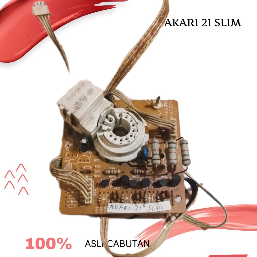 RGB TV TABUNG AKARI 21 SLIM ASLI CABUTAN -NORMAL-STOK TERBATAS