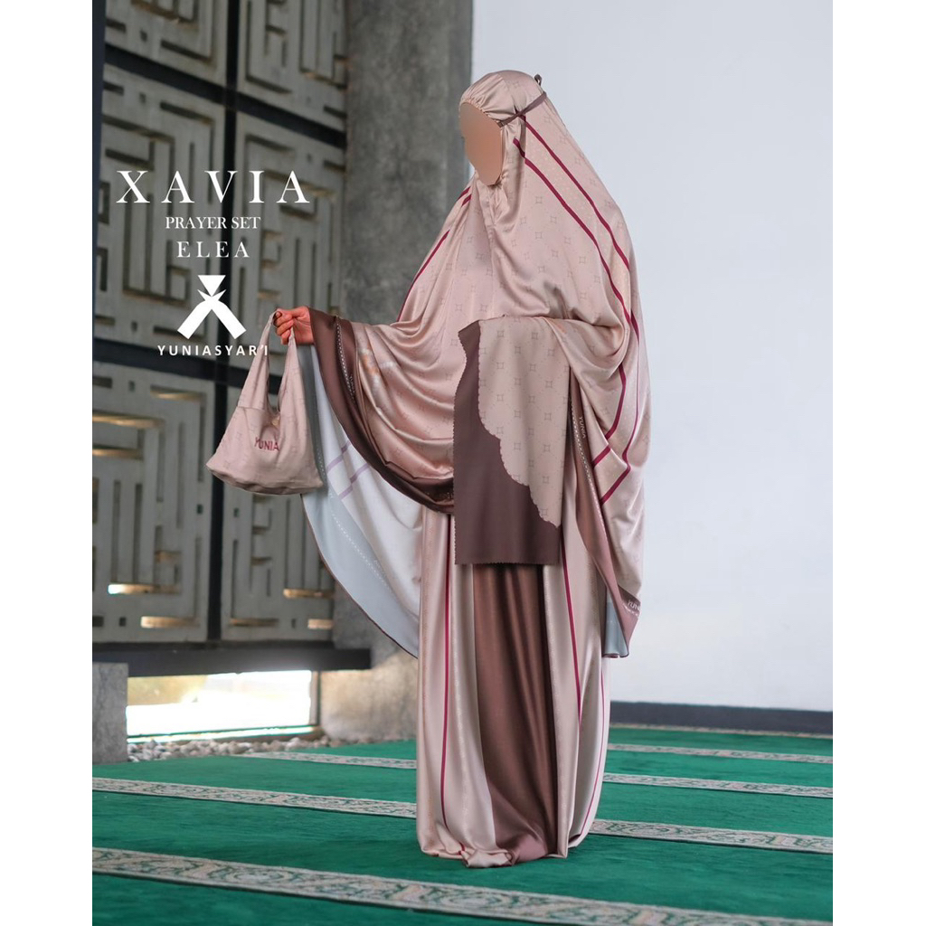 [YUNIA SYARI] MUKENA BRANDED MEWAH " HAZEEMA & XAVIA PRAYER SET SERIES " by Yunia Syari