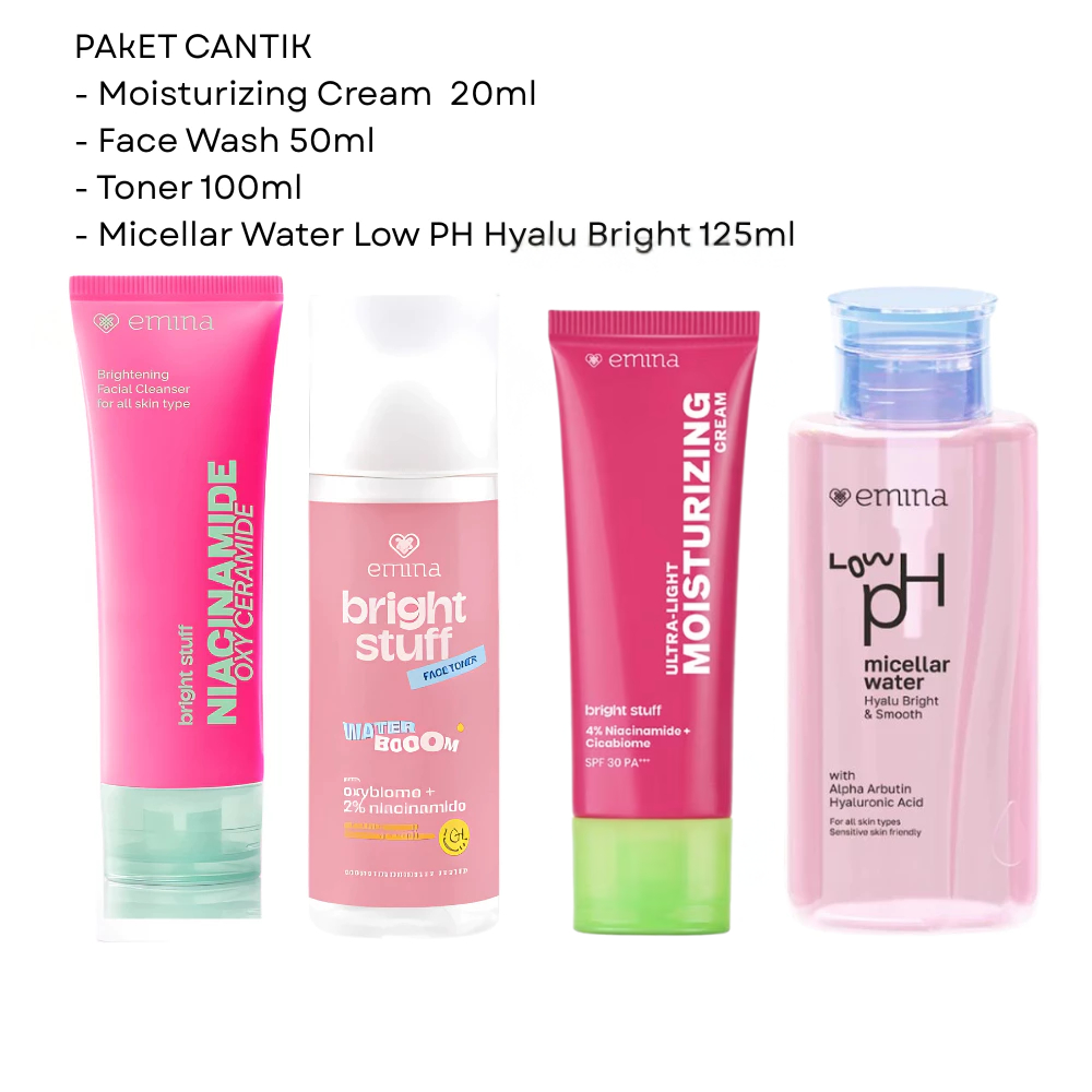 [PAKET ISI 4PCS] Emina Bright Stuff Series