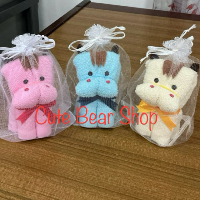 Souvenir Handuk Bayi / Souvenir Handuk 30x30 Shio Kuda / Souvenir Kelahiran Bayi / Baby One Month / 